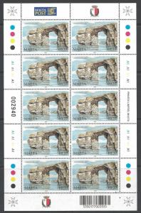 MALTA SG1674 2010 37c NATURAL TREASURES SHEETLET MNH