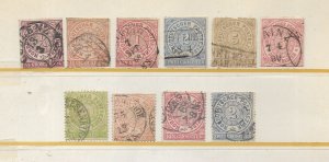 Germany - North German Confederation #1, 3-6, 9, 14-17 Used C.V. $44.95