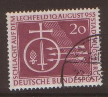 West Germany 1955 Lechfeld  SG 1142 fine used