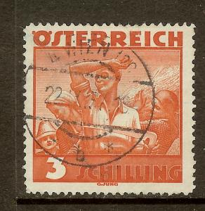 Austria, Scott #378, 3s Farm Workers, Used