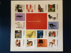 US Scott #4333 42-cent Charles & Ray Eames Sheet of 16 MNH self adhesive Stamps