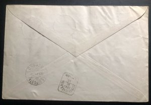 1924 Budapest Hungary First Flight Airmail Cover FFC To Szeged Special Label
