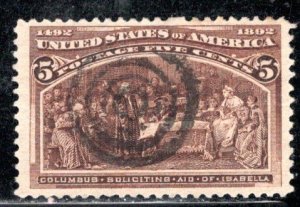 United States Scott # 234, used