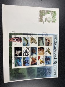 FDC 3105 Endangered Species First Day Of Issue On Big ArtMaster Envelope. 1996