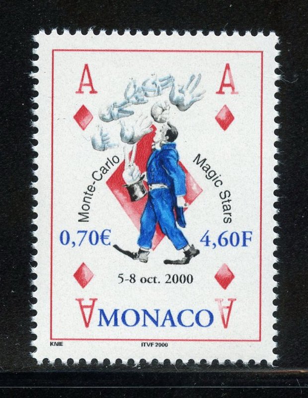 Monaco 2174 MNH, Monte Carlo Magic Stars Magic Festival Issue from 2000.