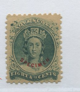 Nova Scotia QV 1860 8 1/2 cents FORGERY with red Specimen