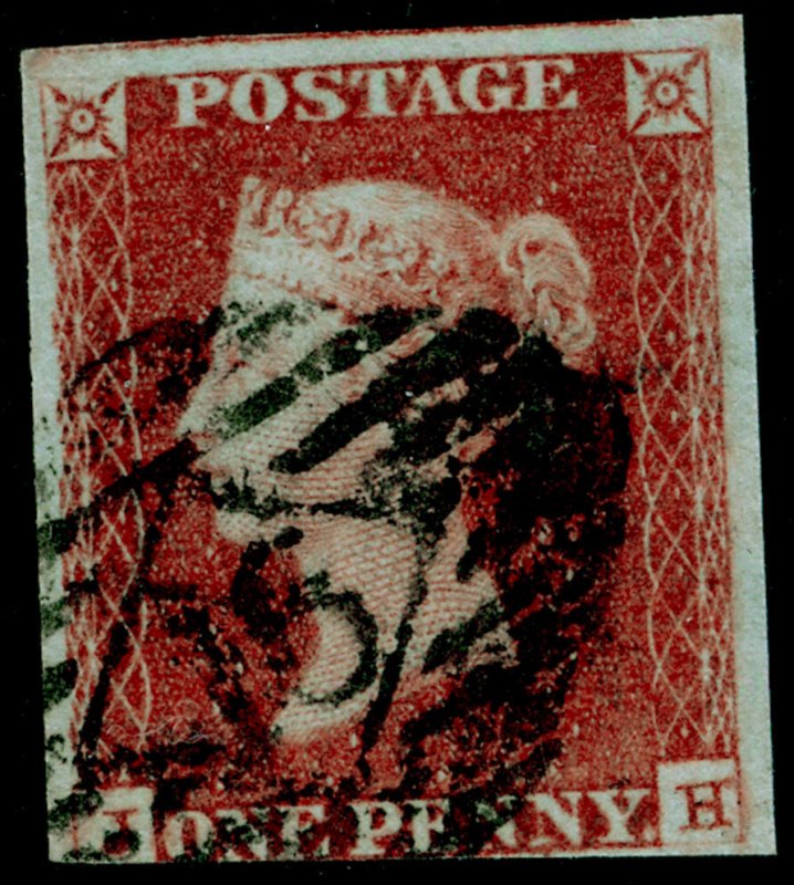 SG8, 1d red-brown PLATE 81, USED. Cat £30. 