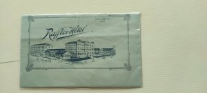 SINGAPORE RAFFLES HOTEL  UNADDRESSED REGISTERED AEROGRAM TIED CHINA STAMP  SET