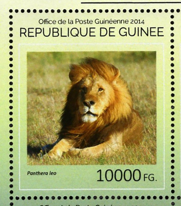 Lions Stamp Panthera Leo Wild Animal Souvenir Sheet MNH #10702-10705 