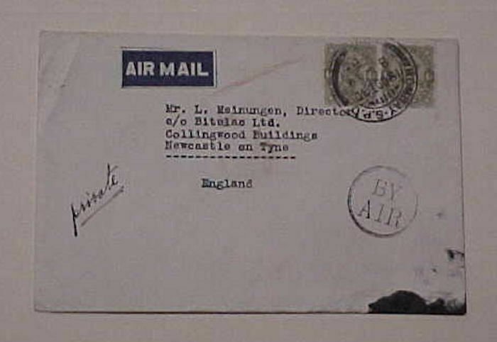 IRAQ  BY AIRMAIL FROM BOMBAY 19 OCT 1930 TO ENGLAND 