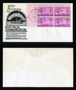 # 924 Plate Block FDC Unaddressed Anderson cachet Baltimore, MD - 5-24-1944