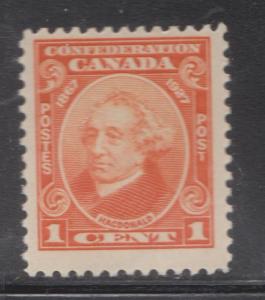 CANADA Scott # 141 - Mint Hinged - 1 Cent Macdonald Issue