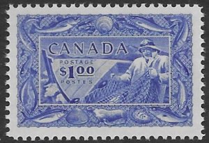 Canada 302  1951 1 dollar   vf mint nh