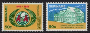 Suriname Chamber of Commerce and Industry 2v 1985 MNH SG#1232-1233