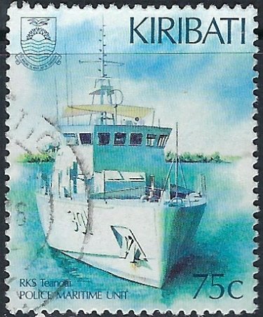 Kiribati 673 Used 1995 Police Boat (ak4589)