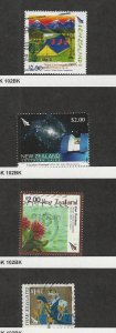 New Zealand, Postage Stamp, #2097, 2142, 2208, 2282 Used, 2006-9