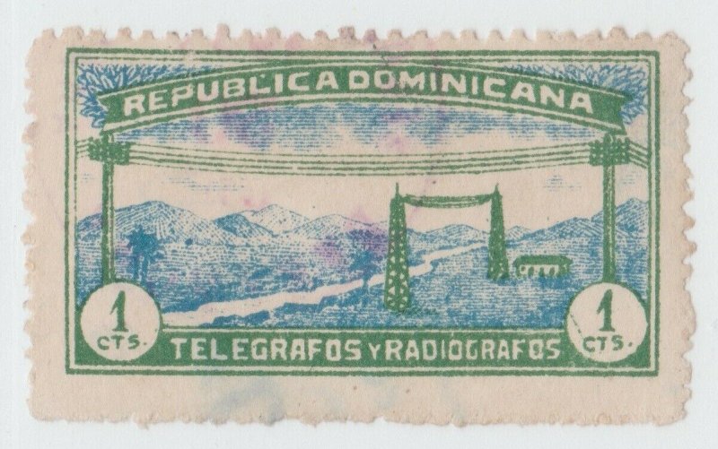 Dominican Rep Cinderella Revenue fiscal Stamp 9-9-21- Telegraph no gum