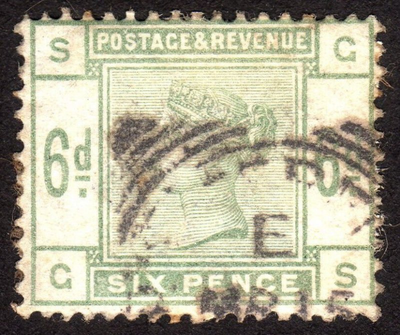 1884, Great Britain, 6p, Used, Sc 105, Sg 194