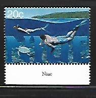 NIUE, 707, MNH, SNORKELING UNDER WATER