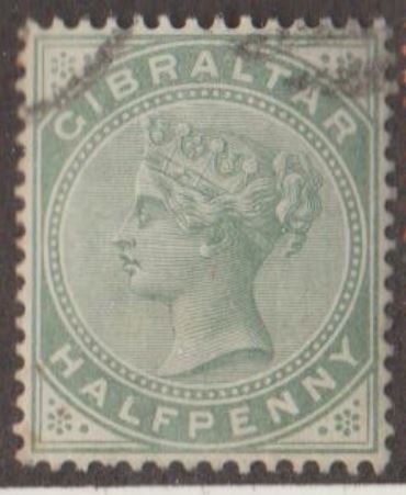 Gibraltar Scott #8 Stamp - Used Single