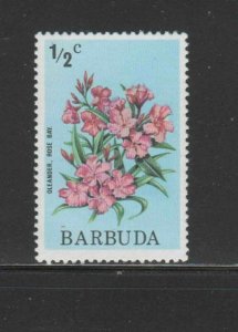 BARBUDA #170  1974  1/2c  FLOWERS     MINT VF NH  O.G