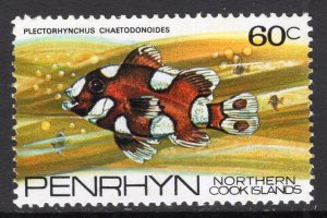 Penrhyn Island 60 Fish MNH VF