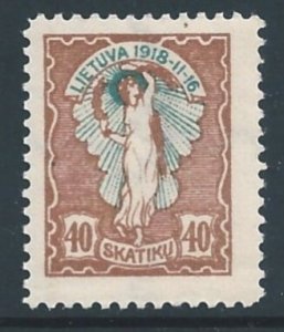 Lithuania #74 NH 40sk Lithuania With Chains Broken