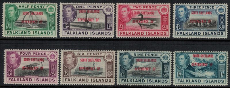 Falkland Is. #5L1-8*  CV $28.20