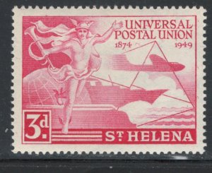 St. Helena 1949 UPU Omnibus Issue 3p Scott # 133 MH