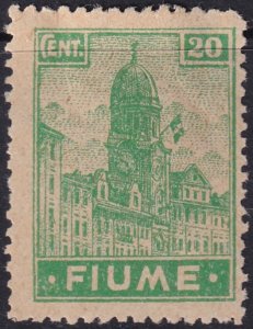 Fiume 1919 Sc 32a MH* greyish paper