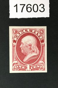 MOMEN: US STAMPS # O10P3 PROOF ON INDIA LOT #17603