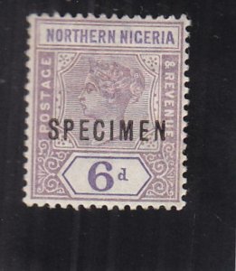 Northern Nigeria: 6p, Victoria Specimen, S.G. 6, MH (30744)
