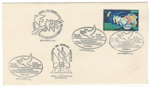 Mexico 1985 Special Cancellations Stamps Scott 1284 Space Pigeon Peace United Na