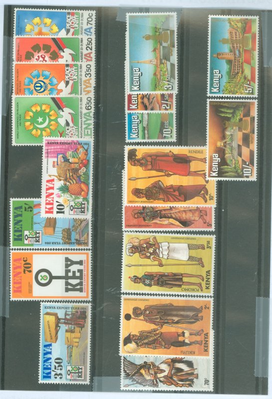 Kenya #306-323  Single (Complete Set)