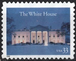 SCOTT  3445  WHITE HOUSE  33¢  SINGLE  MNH  SHERWOOD STAMP