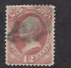 United States, O119, Official Single,**Used**