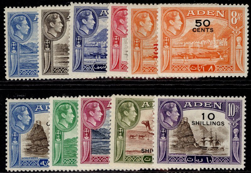 ADEN GVI SG36-46, 1951 complete set, M MINT. Cat £85.