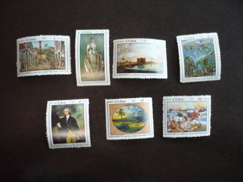 Stamps - Cuba - Scott# 1640-1646 - Mint Hinged Set of 7 Stamps