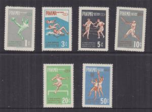 PANAMA, 1959 Pan American Games set of 6, mnh.