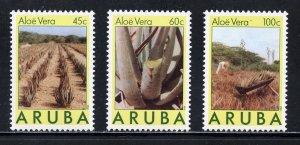 Aruba 29-31 MNH, Aloe Vera Plant Set from 1988.