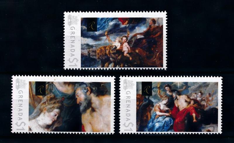 [75909] Grenada 2009 Painting Rubens Marie de Medici and Henri IV  MNH
