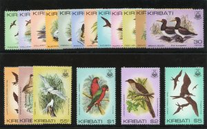 Gilbert & Ellice Is - Kiribati 1982 Birds set complete MNH. SG 163-178.