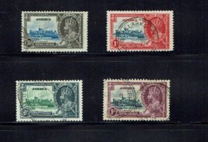 Jamaica: 1935,  King George V Silver Jubilee, good used set