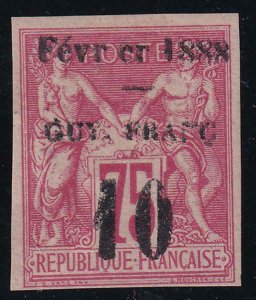 French Guiana 1889 SC 11 Mint Signed Roumet