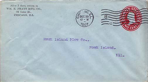 United States, Postal Stationery, Illinois