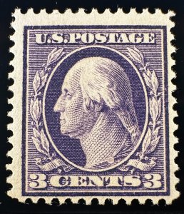 US Scott #376 Lilac M OG NH F