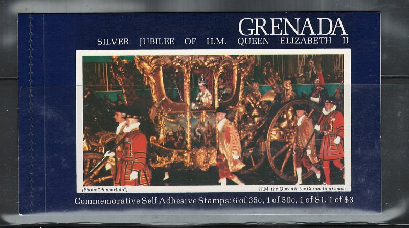 GRENADA 1977  Q. ELIZABETH SILVER JUBILEE BOOKLET; SHIPPING $1.90 TO USA