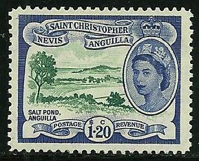 Saint christopher, Nevis, Anguilla # 132, Mint Hinge    =