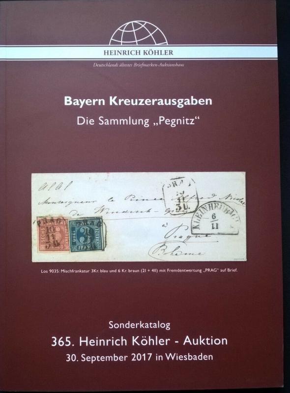 Auction catalogue BAYERN KREUZERAUSGABEN Germany BAVARIA KREUZER ISSUES 