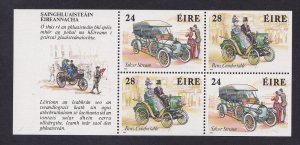 Ireland  #736-739a  MNH  booklet pane classic automobiles